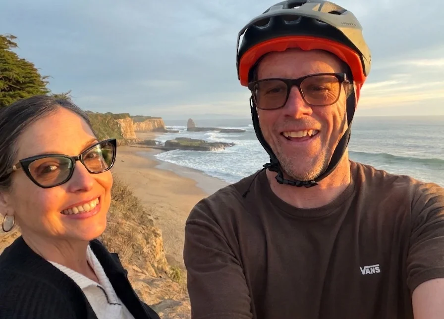Biking up the coast toward Wilder Ranch