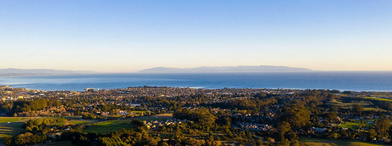 View from UCSC looking over Santa Cruz and Monterey Bay