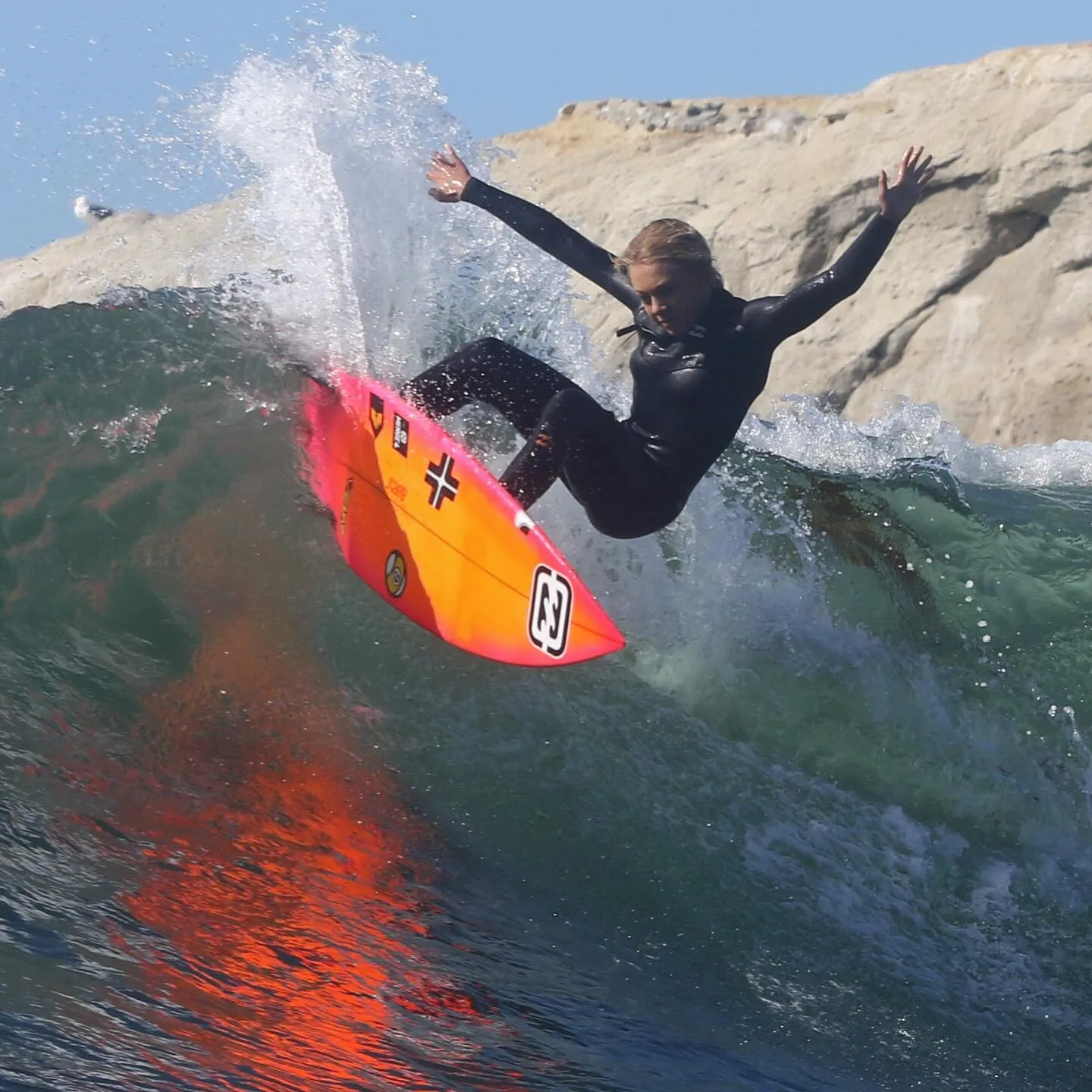 Surfer at Santa Cruz