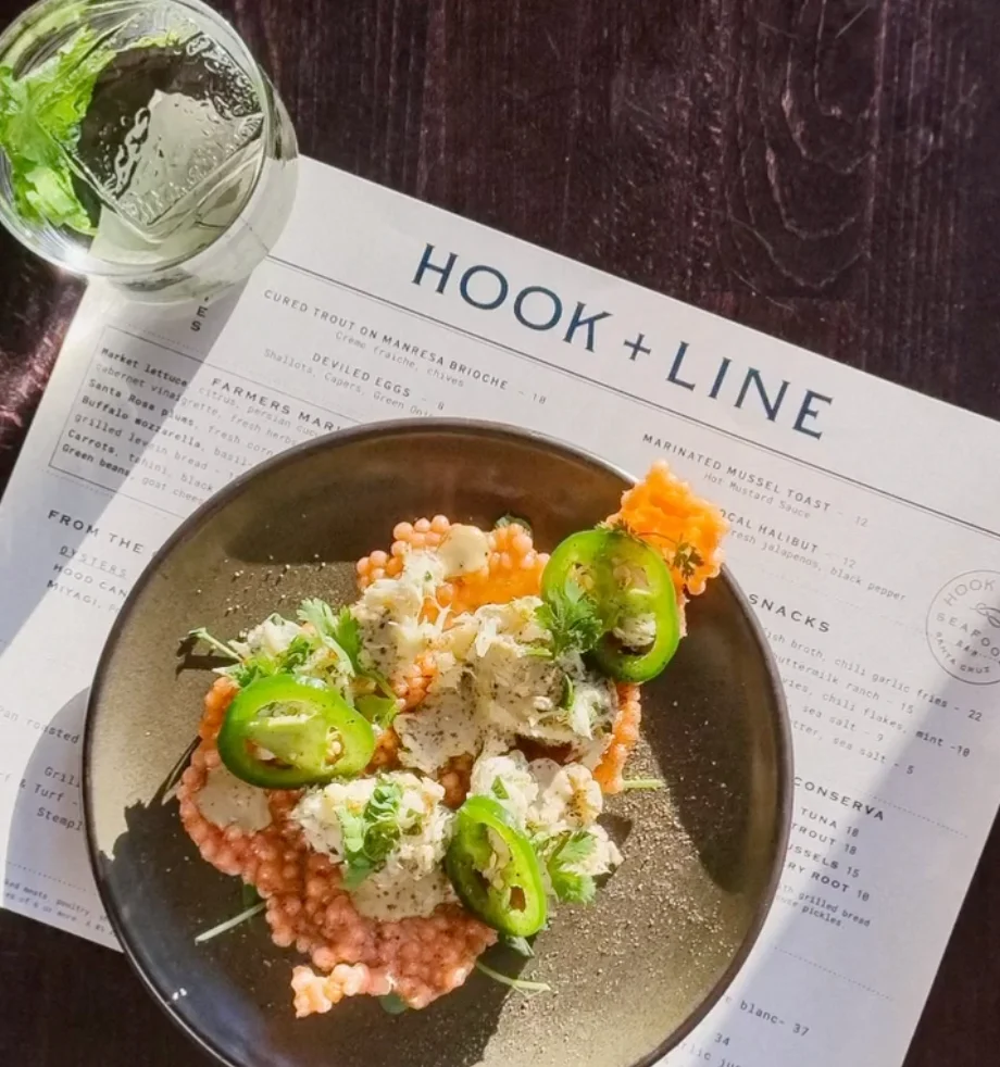 Hook & Line restaurant in downtown Santa Cruz